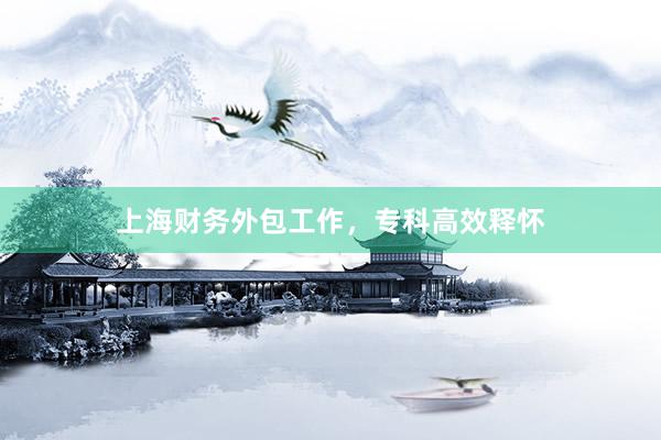 上海财务外包工作，专科高效释怀